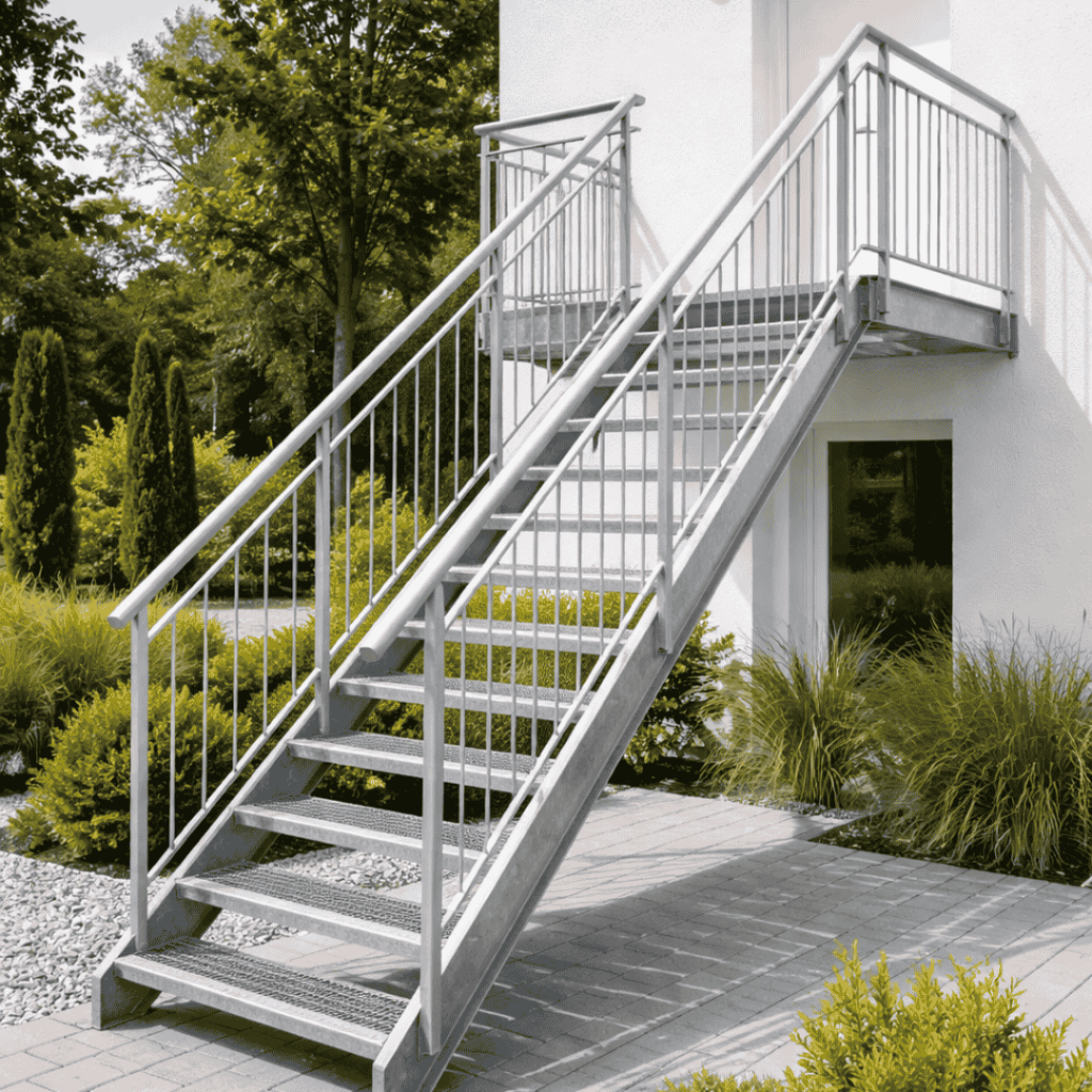 scară metalică exterior