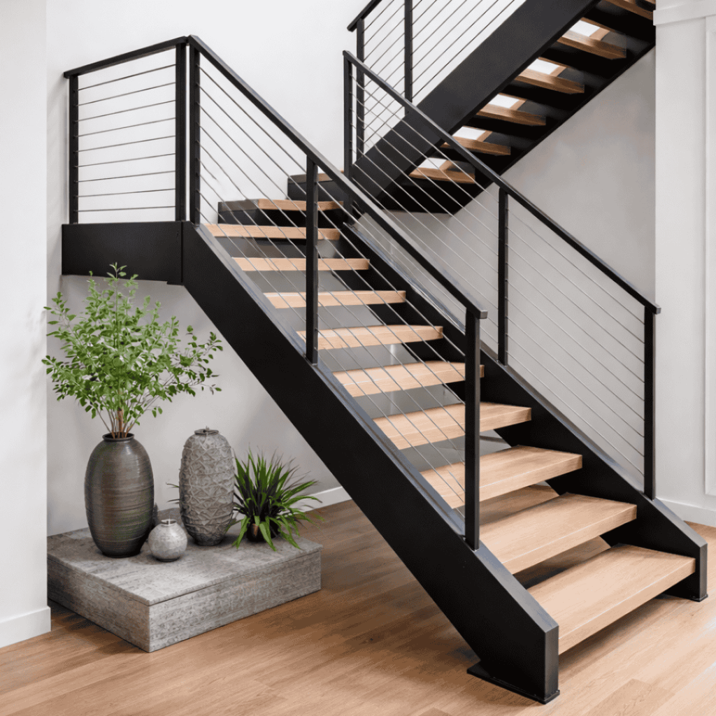 balustradă metalică modernă